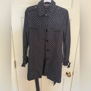 Banana Republic Poka Dot Trench Coat